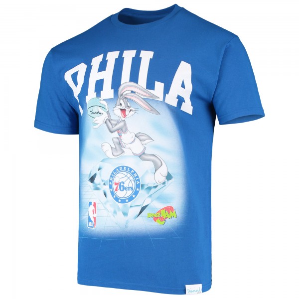 Футболка Philadelphia 76ers Diamond Supply Co. Space Jam Collab - Royal