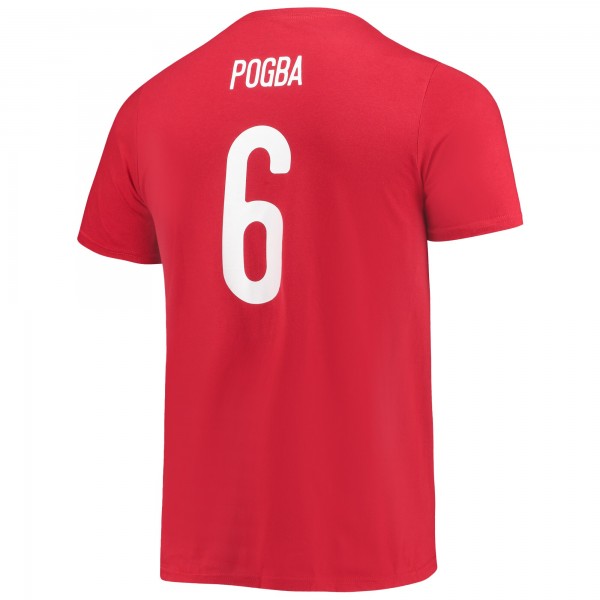 Футболка Paul Pogba Manchester United adidas Amplifier - Red