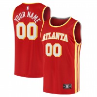 Игровая именная майка Atlanta Hawks 2020 Fast Break Replica - Icon Edition - Red