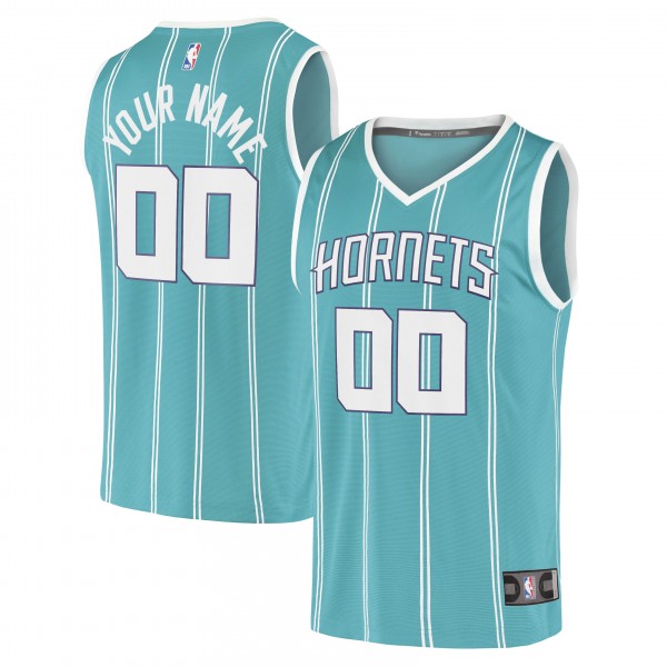 Игровая именная майка Charlotte Hornets 2020 Fast Break Replica - Icon Edition - Teal