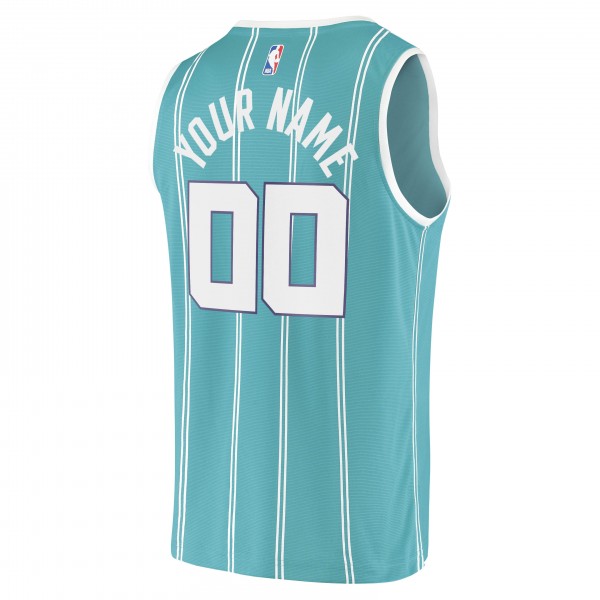 Игровая именная майка Charlotte Hornets 2020 Fast Break Replica - Icon Edition - Teal