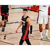 Unsigned Miami Heat Tyler Herro Fanatics Authentic 2020 NBA Finals Game 3 Celebration Photograph