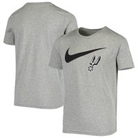 Детская футболка San Antonio Spurs Nike Swoosh Logo Legend Performance - Heathered Gray
