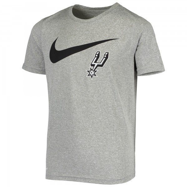 Детская футболка San Antonio Spurs Nike Swoosh Logo Legend Performance - Heathered Gray