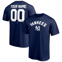 New York Yankees Navy Cooperstown Winning Streak Personalized Name & Number T-Shirt
