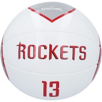 Баскетбольный мяч James Harden Houston Rockets Spalding Mini Under Glass