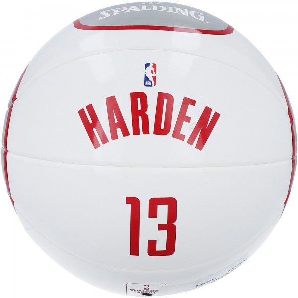 Баскетбольный мяч James Harden Houston Rockets Spalding Mini Under Glass