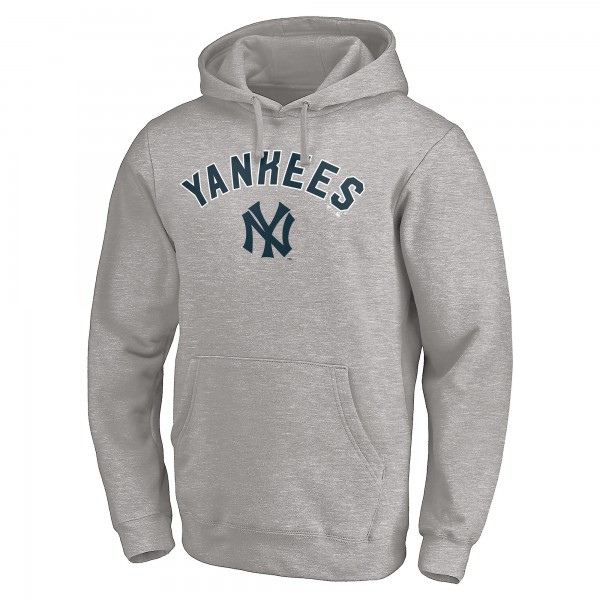 Толстовка New York Yankees Heathered Gray Cooperstown Winning Streak Alternate Personalized Name & Number