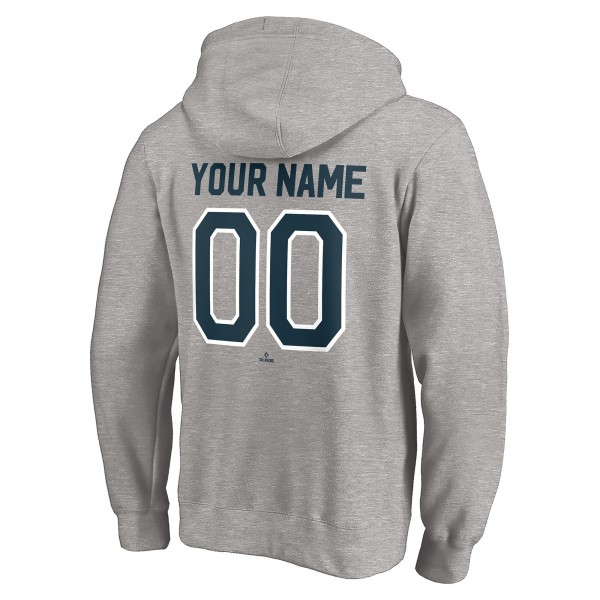 Толстовка New York Yankees Heathered Gray Cooperstown Winning Streak Alternate Personalized Name & Number