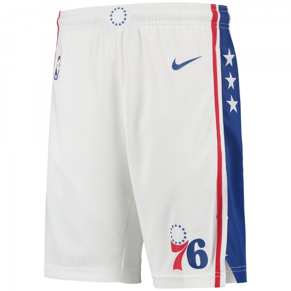 Шорты Philadelphia 76ers Nike Youth 2020/21 Swingman - Association Edition - White