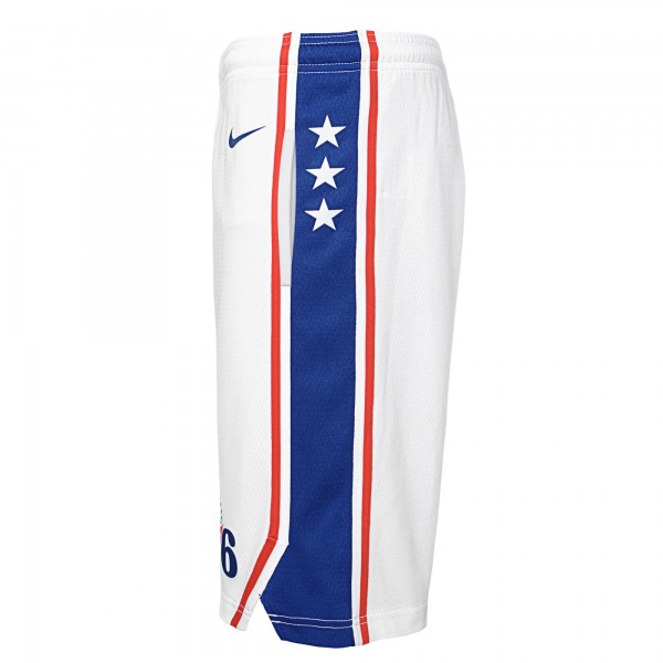 Шорты Philadelphia 76ers Nike Youth 2020/21 Swingman - Association Edition - White