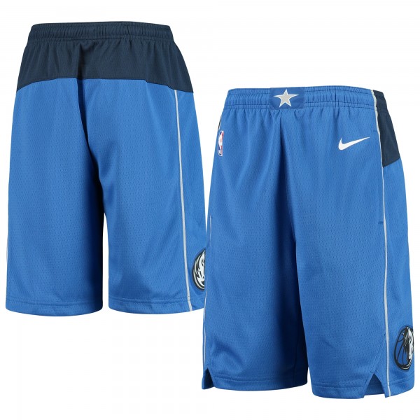 Детские шорты Dallas Mavericks Nike 2020/21 Swingman - Icon Edition - Blue - атрибутика NBA