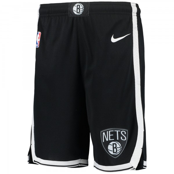 Шорты Youth Brooklyn Nets Nike Black 2020/21 Swingman Performance - Icon Edition