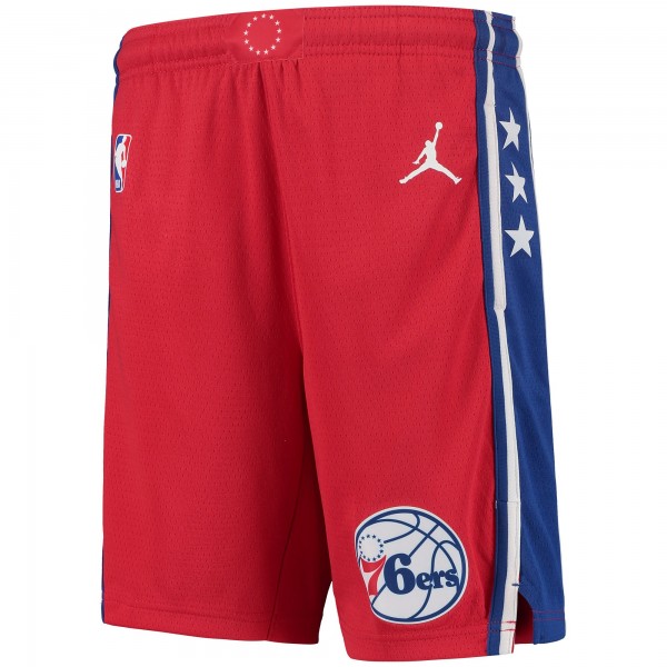 Детские шорты Philadelphia 76ers Jordan Brand 2019/20 Swingman Performance - Statement Edition - Red - атрибутика NBA