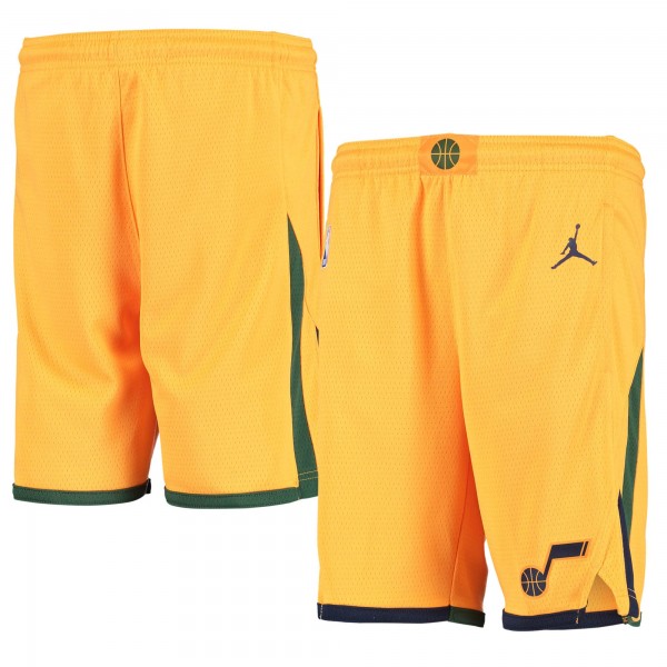 Детские шорты Utah Jazz Jordan Brand 2019/20 Swingman Performance - Statement Edition - Gold - атрибутика NBA