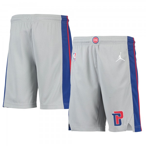 Детские шорты Detroit Pistons Jordan Brand 2019/20 Swingman Performance - Statement Edition - Gray - атрибутика NBA