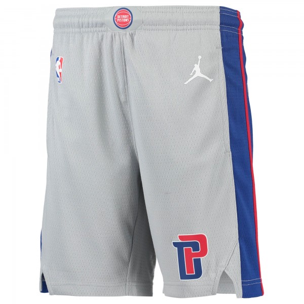 Детские шорты Detroit Pistons Jordan Brand 2019/20 Swingman Performance - Statement Edition - Gray - атрибутика NBA