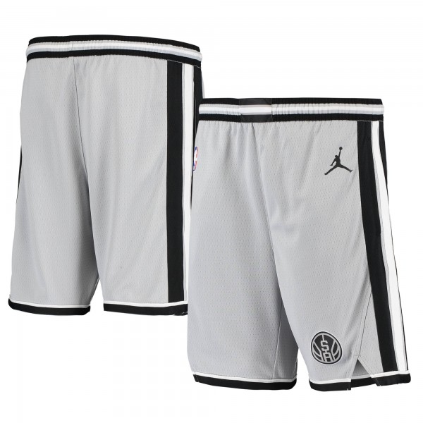 Детские шорты San Antonio Spurs Jordan Brand 2019/20 Swingman Performance - Statement Edition - Silver - атрибутика NBA