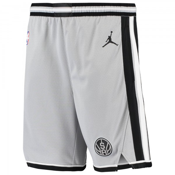Детские шорты San Antonio Spurs Jordan Brand 2019/20 Swingman Performance - Statement Edition - Silver - атрибутика NBA