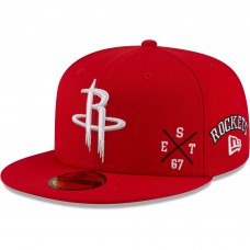 Бейсболка Houston Rockets New Era Multi 59FIFTY - Red