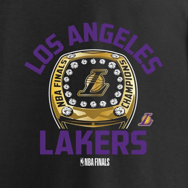 Футболка Los Angeles Lakers 2020 NBA Finals Champions Finger Roll Ring - Black