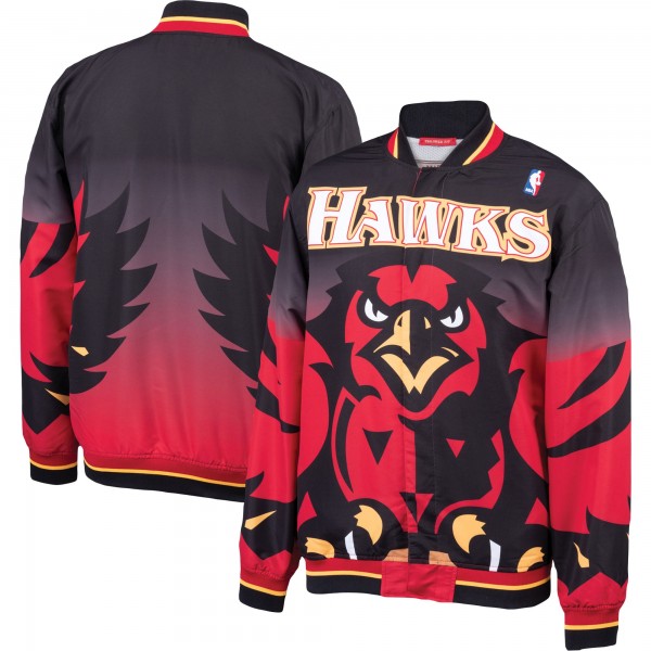 Бомбер Atlanta Hawks Mitchell & Ness Hardwood Classics Authentic Warm-Up - Black