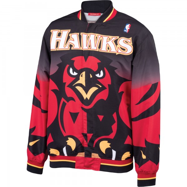 Бомбер Atlanta Hawks Mitchell & Ness Hardwood Classics Authentic Warm-Up - Black
