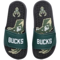 Детские шлепки Milwaukee Bucks FOCO Gel