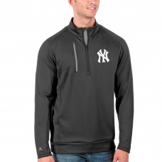 Толстовка на короткой молнии New York Yankees Antigua Generation - Gray
