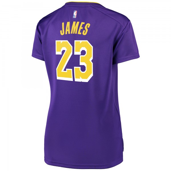 Игровая форма LeBron James Los Angeles Lakers Women's Fast Break Replica - Statement Edition - Purple