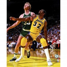 Unsigned Boston Celtics Larry Bird Fanatics Authentic vs. Magic Johnson Photograph