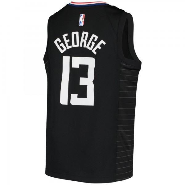 Детская игровая майка Paul George LA Clippers Jordan Brand 2020/21 Swingman - Black - Statement Edition - баскетбольная джерси NBA
