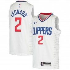 Игровая форма  Kawhi Leonard LA Clippers Nike Youth 2020/21 Swingman - Association Edition - White