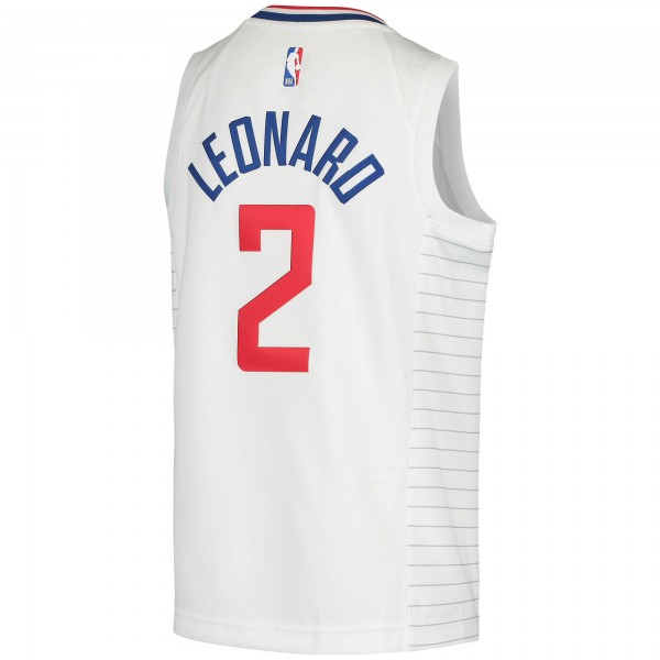 Игровая форма  Kawhi Leonard LA Clippers Nike Youth 2020/21 Swingman - Association Edition - White