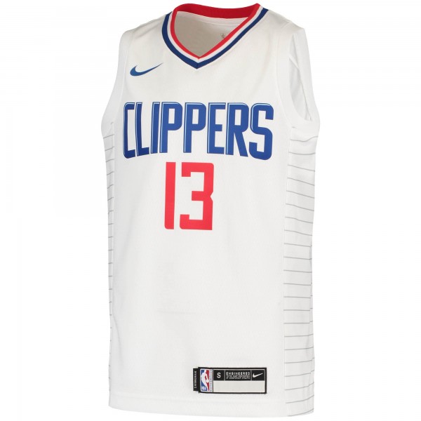 Игровая форма  Paul George LA Clippers Nike Youth 2020/21 Swingman - Association Edition - White