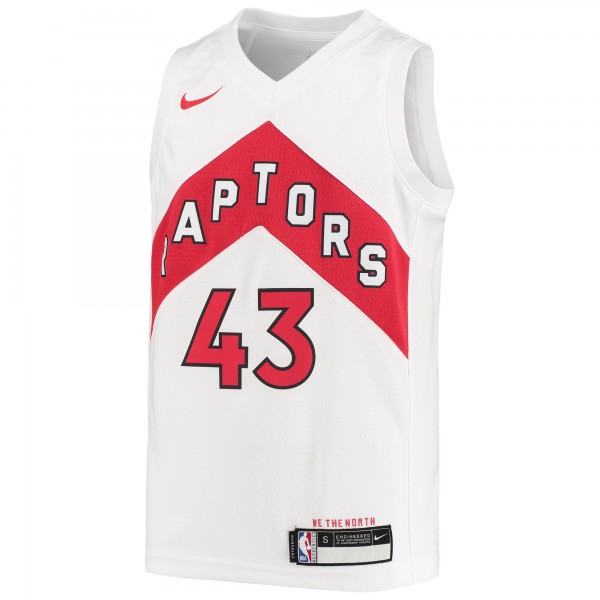 Детская игровая майка Pascal Siakam Toronto Raptors Nike 2019/20 Swingman - Association Edition - White - баскетбольная джерси NBA