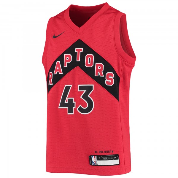 Детская игровая майка Pascal Siakam Toronto Raptors Nike 2020/21 Swingman - Red - Icon Edition - баскетбольная джерси NBA