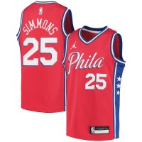 Игровая форма  Ben Simmons Philadelphia 76ers Jordan Brand Youth 2020/21 Swingman Player - Statement Edition - Red