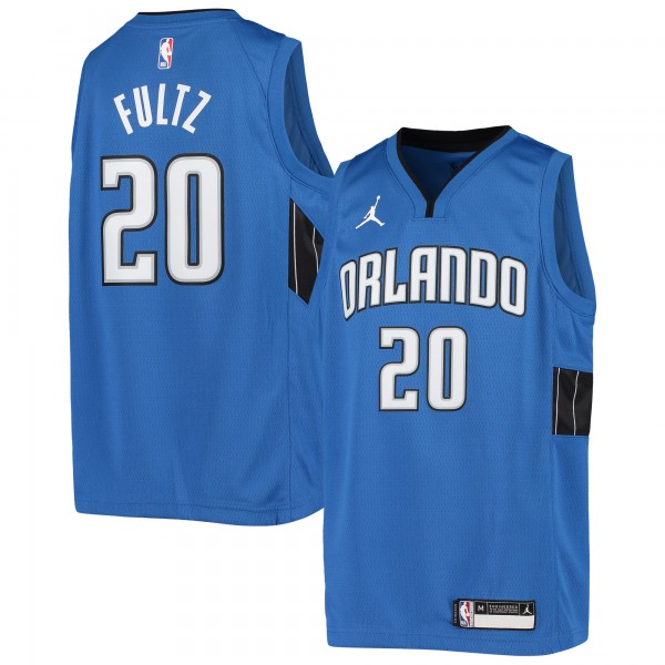 Детская игровая майка Markelle Fultz Orlando Magic Jordan Brand 2020/21 Swingman - Statement Edition - Blue - баскетбольная джерси NBA