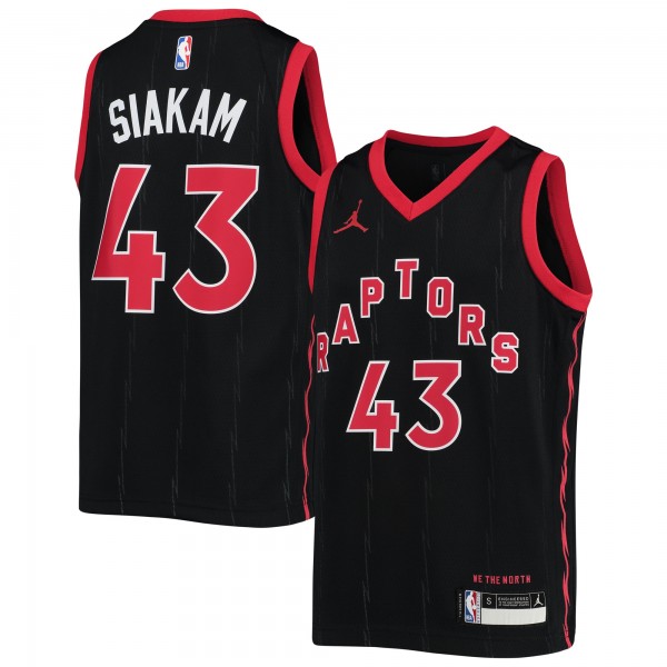 Игровая форма  Pascal Siakam Toronto Raptors Jordan Brand Youth 2020/21 Swingman - Statement Edition - Black