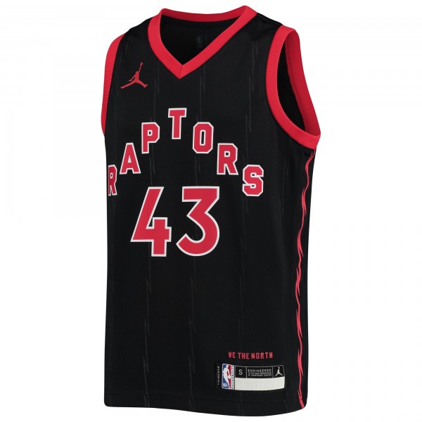 Игровая форма  Pascal Siakam Toronto Raptors Jordan Brand Youth 2020/21 Swingman - Statement Edition - Black