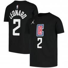 Детская футболка Kawhi Leonard LA Clippers Jordan Brand Statement Edition - Black