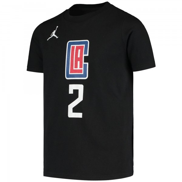 Детская футболка Kawhi Leonard LA Clippers Jordan Brand Statement Edition - Black