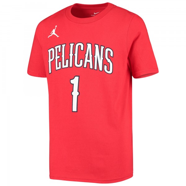 Детская футболка Zion Williamson New Orleans Pelicans Jordan Brand Statement Edition - Red