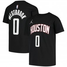 Детская футболка Russell Westbrook Houston Rockets Jordan Brand Statement Edition - Black