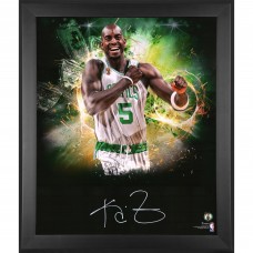 Autographed Boston Celtics Kevin Garnett Fanatics Authentic Framed 20 x 24 2008 NBA Champion In Focus Photograph