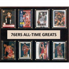 Philadelphia 76ers 12 x 15 All-Time Greats Plaque
