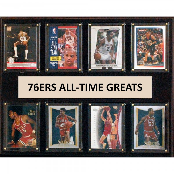 Philadelphia 76ers 12 x 15 All-Time Greats Plaque