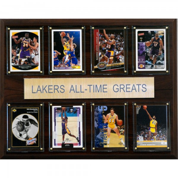 Los Angeles Lakers 12 x 15 All-Time Greats Plaque