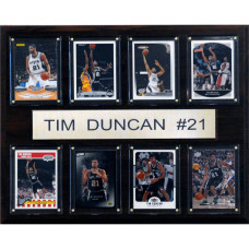 San Antonio Spurs Tim Duncan 12 x 15 Plaque